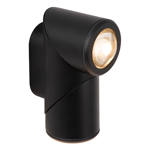 Lucide ERIN - Foco de pared / Lámpara de pared Dentro/Fuera - LED - 2x5W 2700K - IP65 - Negro - detalle 3